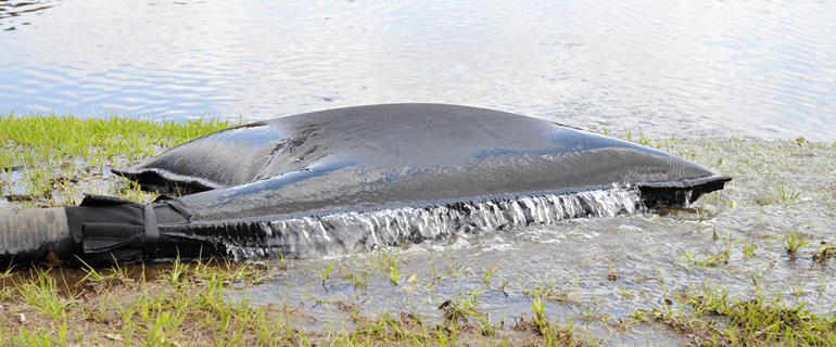 sediment-dewatering-bag-operation